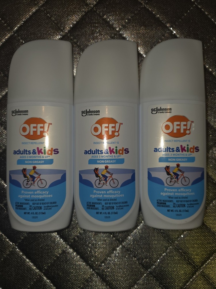 OFF! Insect Repellent Spritz Adults & Kids, Fragrance-Free, 4oz Lot Of 3