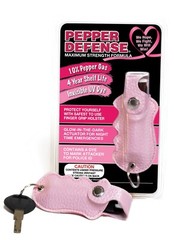 Pepper Defense 2-PACK OC Pepper Spray Max Strength Black & Pink Holsters UV Dye