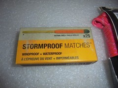25ct UCO STORM PROOF MATCHES WITH PARACORD 15 Sec. Burn Windproof STRIKE ON BOX!
