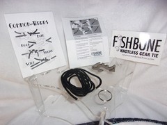 Fish Bone Knotless Rope Tie – Piranha – SEALED NEW IN PACKAGE black