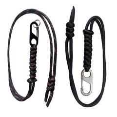 2Pcs Multi-Function Adjustable Paracord Lanyard Neck Strap Keychain Survival …