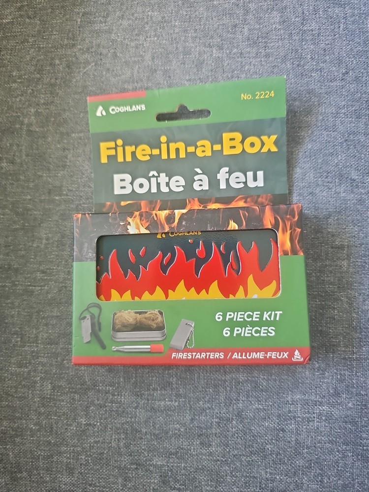 Coghlan’s Fire In A Box Camping Outdoor Survival Kit Fire Staring Kit