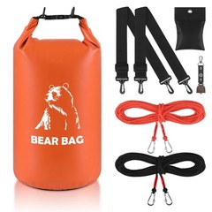 10L Bear Bags for Food Backpacking, Waterproof Bear Bag Hanging Kit, Orange