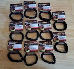 Lot Of 11 SecureLine 550lb Military Grade Paracord Survival Bracelet Medium.#D26