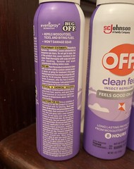 Lot of 4 Off! Clean Feel Insect Repellent 5 Oz Spray protection from mosquitoes