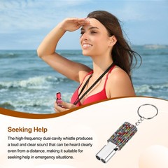 Bling Whistle, 2 Pcs&3colors/Multicolor Rhinestone/ Silver&Black Whistle