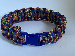 Rainbow Paracord Bracelet – Handmade