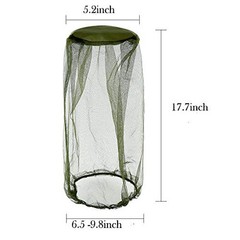 4 Pack Head Net Face Netting Neck Cover Protecting Netting for Outdoor Hiking