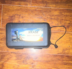 XKASE Waterproof Survival Kit Black Plastic Hard Case w/ Fire Starter & Card