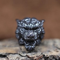 Tiger King Head Sculpture Brass Knife Beads EDC DIY Paracord Pendants…