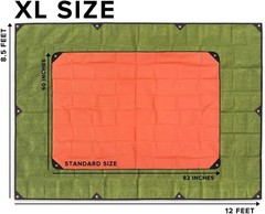 XL Heavy Duty Survival Blanket – Insulated Reflective Thermal Camping Tarp – …