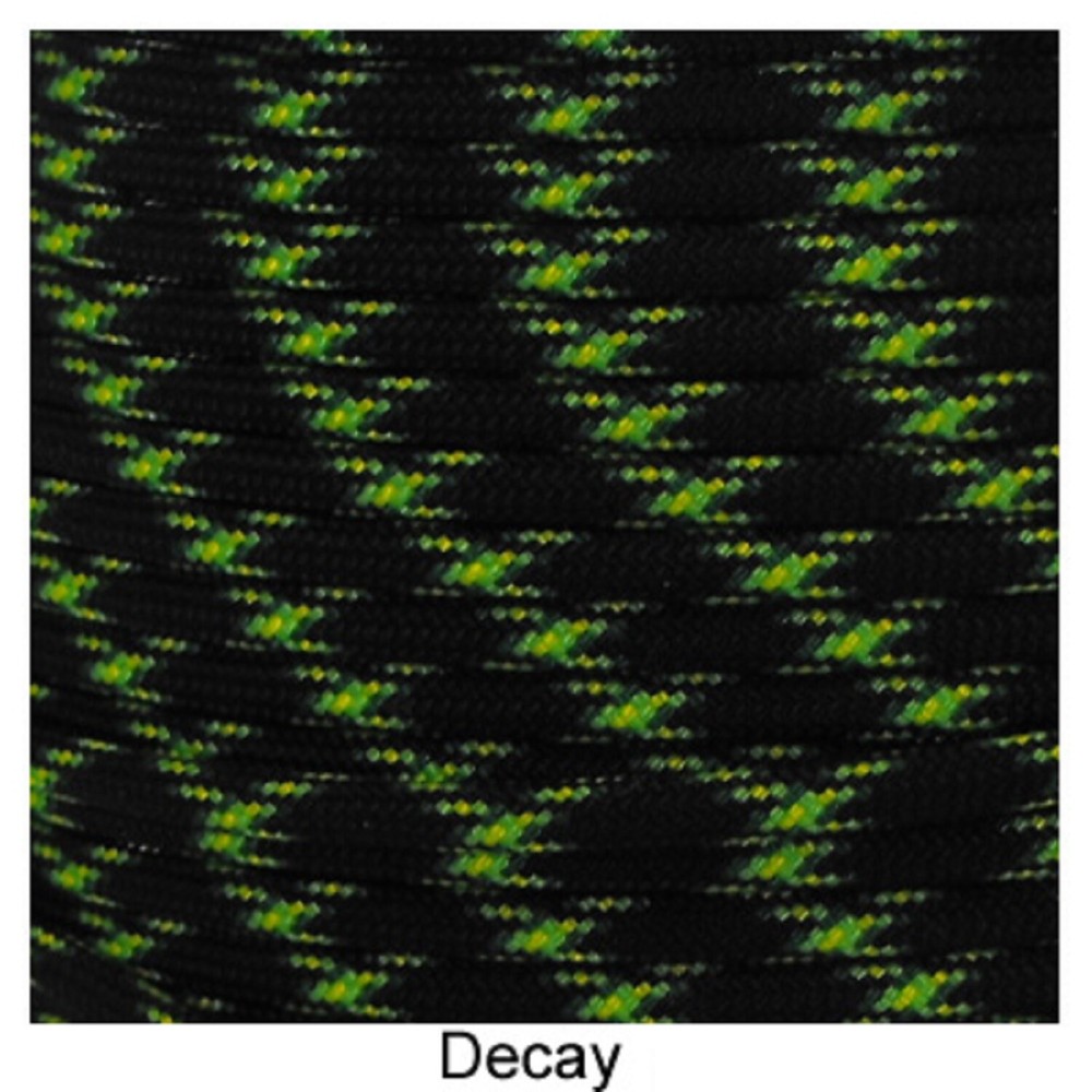 Decay Paracord 100 Foot 550 lb 7 Strand Camping Survival Rope