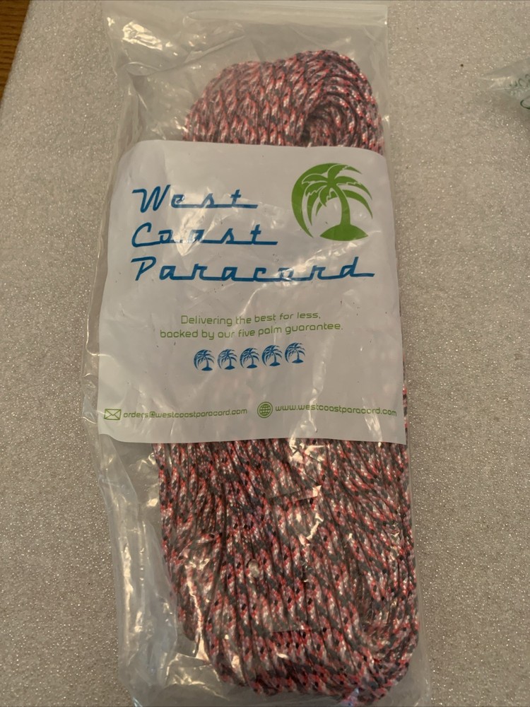 325 Paracord Certified Commercial Grade Type II 3mm Thickness 325LB Tensile 100’