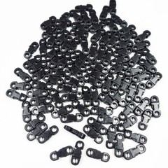 100Pcs Buckles Black For Paracord Bracelets Plastic Safety Clasp Side Release