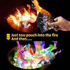 HGD (6 Pack) Magic Campfire Fire Color Changing Packets for Fire Pit, Indoor/Out