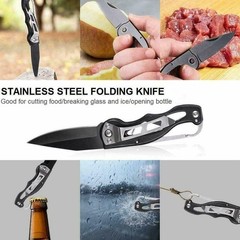 14 in 1 Outdoor Emergency Survival And Safety Gear Kit Camping Tactical Tools