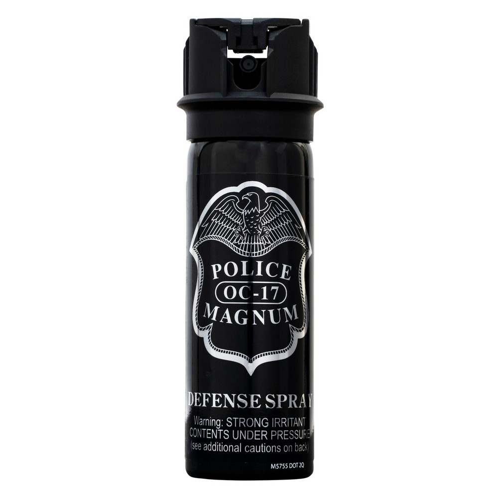 POLICE MAGNUM OC Pepper Spray 3oz Safety Flip Top Stream Self Defense Protection