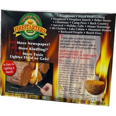 All Natural Fire Starters 35 Count Eco Friendly Non Toxic Camping Grilling BBQs