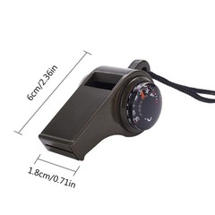 3pcs 3 in 1 Survival Whistle Portable Loud Safety Whistle for Hiking Camping