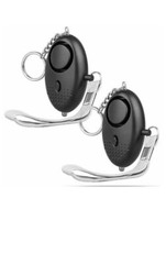 2Pack Safe Sound Personal Alarm Keychain With LED Light, 140DB Emergency
