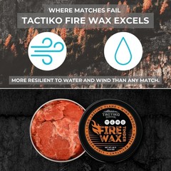 Tactiko Camping Fire Starter – Waterproof Survival Fire Starter for Wet Wood …