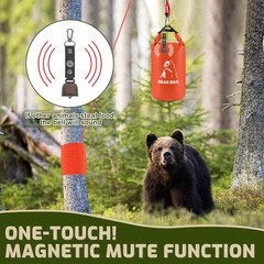 10L Bear Bags for Food Backpacking, Waterproof Bear Bag Hanging Kit, Orange