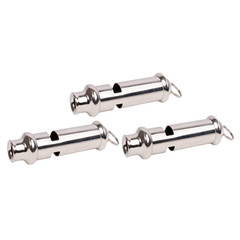 Scout Guide Police Metal Whistle DB 90 Polished Chrome – 3PACK