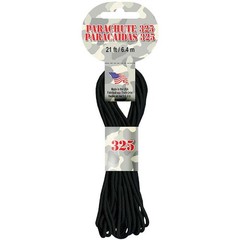Parachute Cord 3mmX21′ Black
