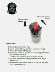 POLICE MAGNUM 1 Pack .50oz Safety Lock OC-17 Pepper Spray For Self Defense(D18
