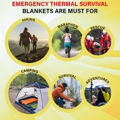 Lightweight 50 Pack Silver Thermal Blankets – Essential Gear for Adventurers