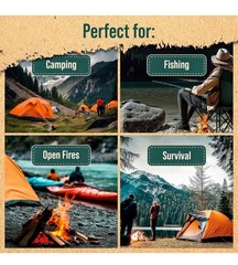 35 pcs Natural Fire Starter Sticks for Campfires – Indoor Outdoor Use