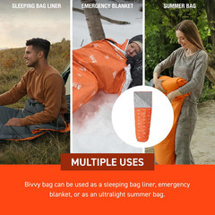 S.O.L. Survive Outdoors Longer SOL Escape Lite Bivvy – Reflects up to 70% Body H