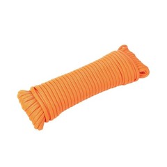 Orange 5mm Thick 550 lbs Tensile Strength 100% Polyester 50 Feet Paracord Rope