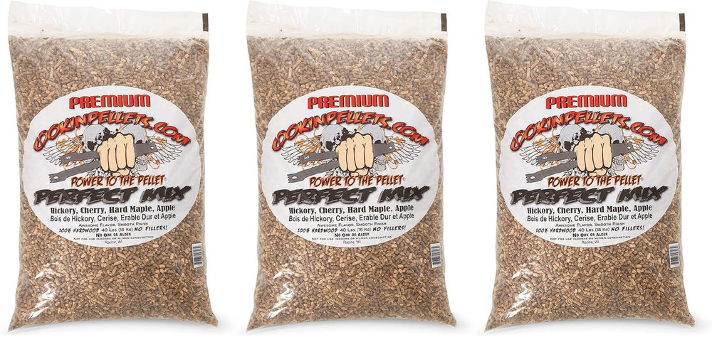 CookinPellets 40PM Perfect Mix All-Natural Hickory, Cherry, Hard Maple, and Appl