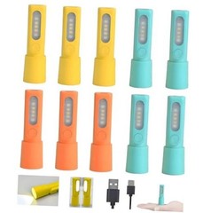 10 Pack Mini Small LED Flashlights，USB C Rechargeable FlashLights，Camping