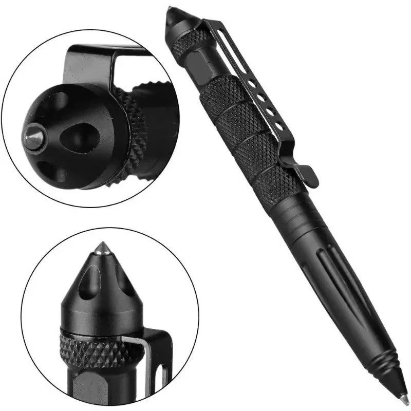 Military Tactical Pen Emergency Glass Breaker Self Defense Tool Aviation