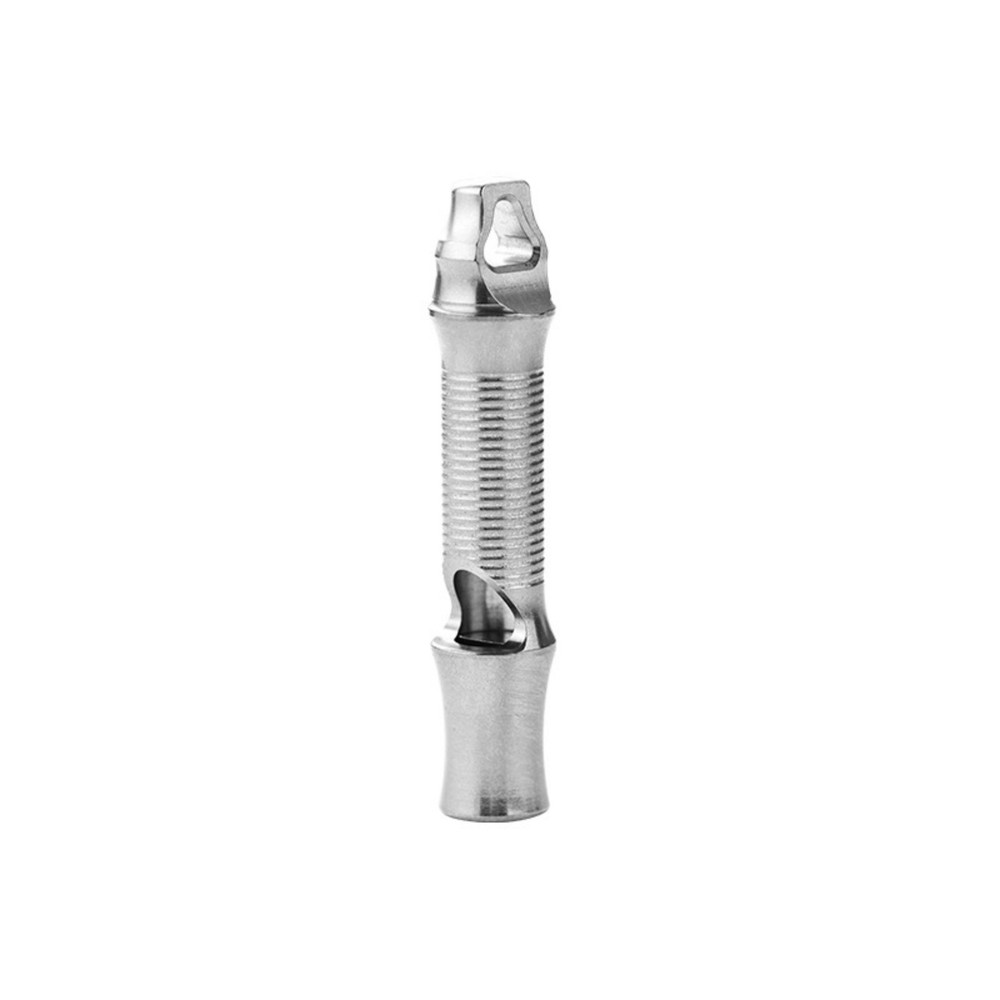 Stainless Steel EDC Survival Whistle Outdoor Emergency Rescue Tool Keychain