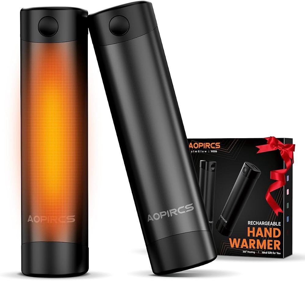 AOPIRCS W006 Electric Hand Warmer 5000mAh Rechargeable 360° Heat Black