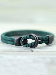 Rope Bracelet Men Paracord Double Layer Survival Braided Camping Style Gift USA
