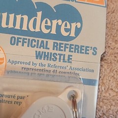 Acme Whistles Thunderer # 660 White Official Referee Whistle Made in England.