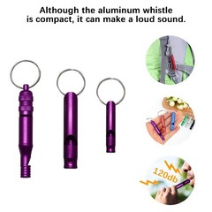 36 PCS Extra Loud Aluminum Whistle with Key Chain, 3 Sizes Emergency Situatio…