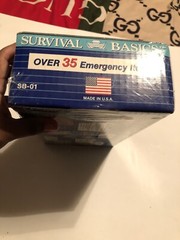 SURVIVAL BASICS BASIC EMERGENCY PREPAREDNESS KIT SB-01 SUSTAINS 1 PERSON 3 DAYS