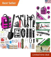 Emergency Survival Kit with Tactical Tools and Fishing Gear – Great Gift for Men