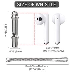 Emergency Whistle,Titanium Whistle EDC Safety Whistle for Outdoor Mini-ti 2023