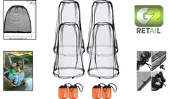 4-Pack Mosquito Face Mesh Net – Insect Protection for Outdoor Adventures