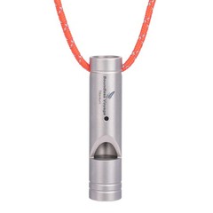 Boundless Voyage Titanium Whistle Emergency Survival Whistles with Lanyard Loud