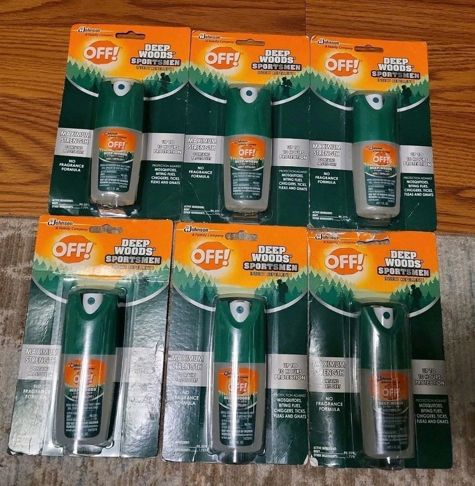 (6) Off Sportsmen Insect Repellent 1oz