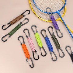 Paracord Keychain Aluminum Paracord Lanyard Key Chain – (3 Pack, Navy Green)