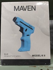 MAVEN Model K II Windproof Torch Camp Fire Starter Lighter – Blue