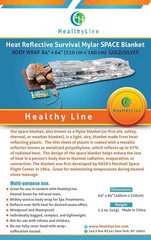 HealthyLine Emergency Mylar Thermal Sleeping Bag, 2-Pack